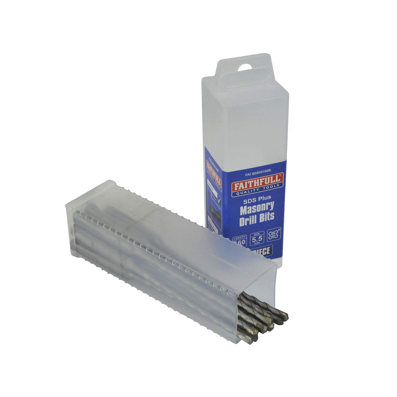 Faithfull SDS Plus Drill 10mm OL: 210mm WL: 150mm Bulk 10