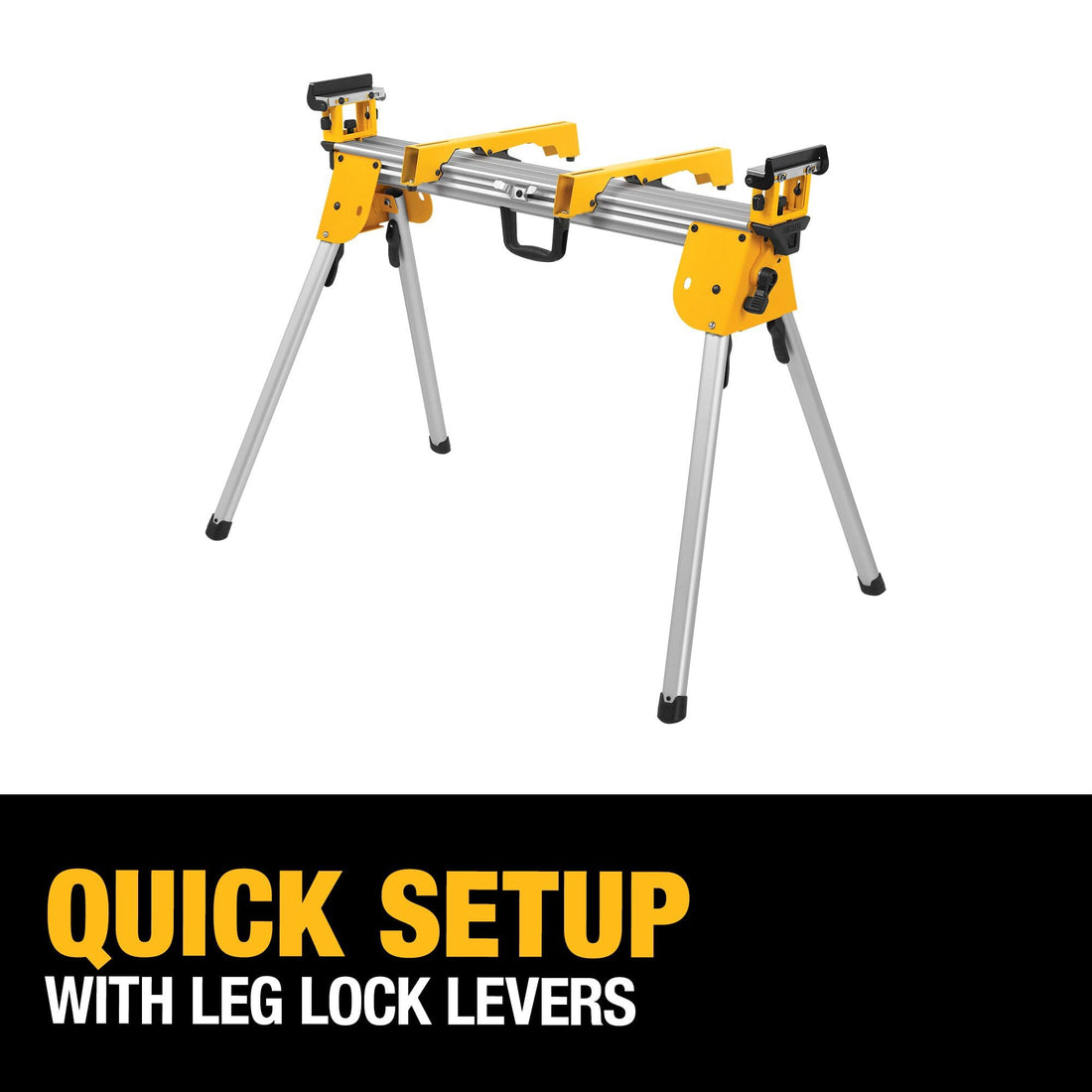 DEWALT Miter Saw Stand, Compact, 40" Beam Extends, Holds up to 500 lbs (DWX724)