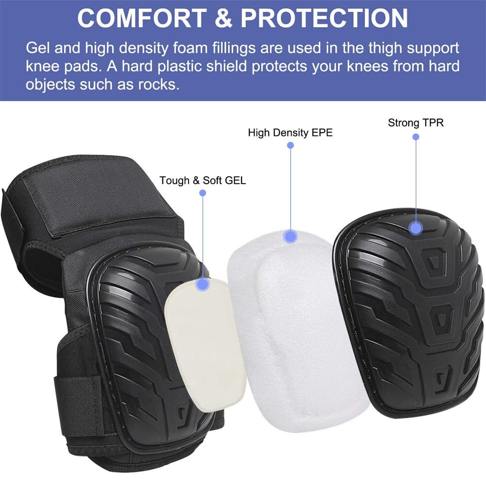 2X Knee Pads Construction Professional Work Safety Comfort Gel Leg Protector AU