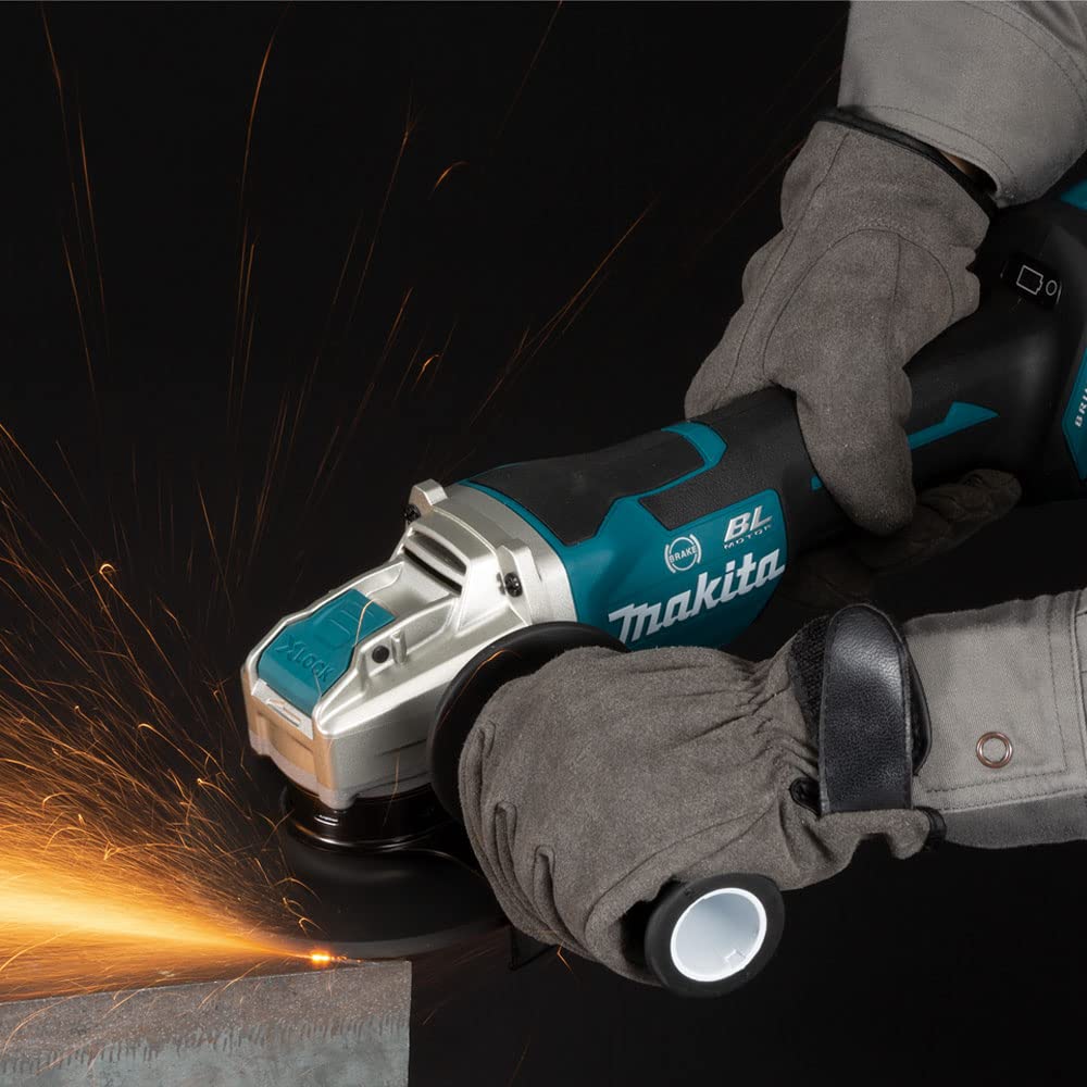 Makita DGA519Z 18V Brushless X-Lock Angle Grinder, 125 mm Size