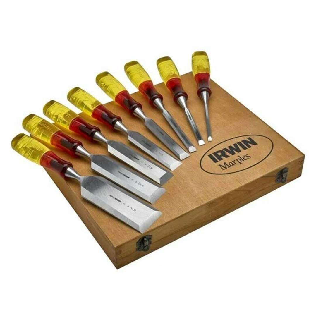 Marples Limited Edition Splitproof Chisel Set 8 Piece, Wood