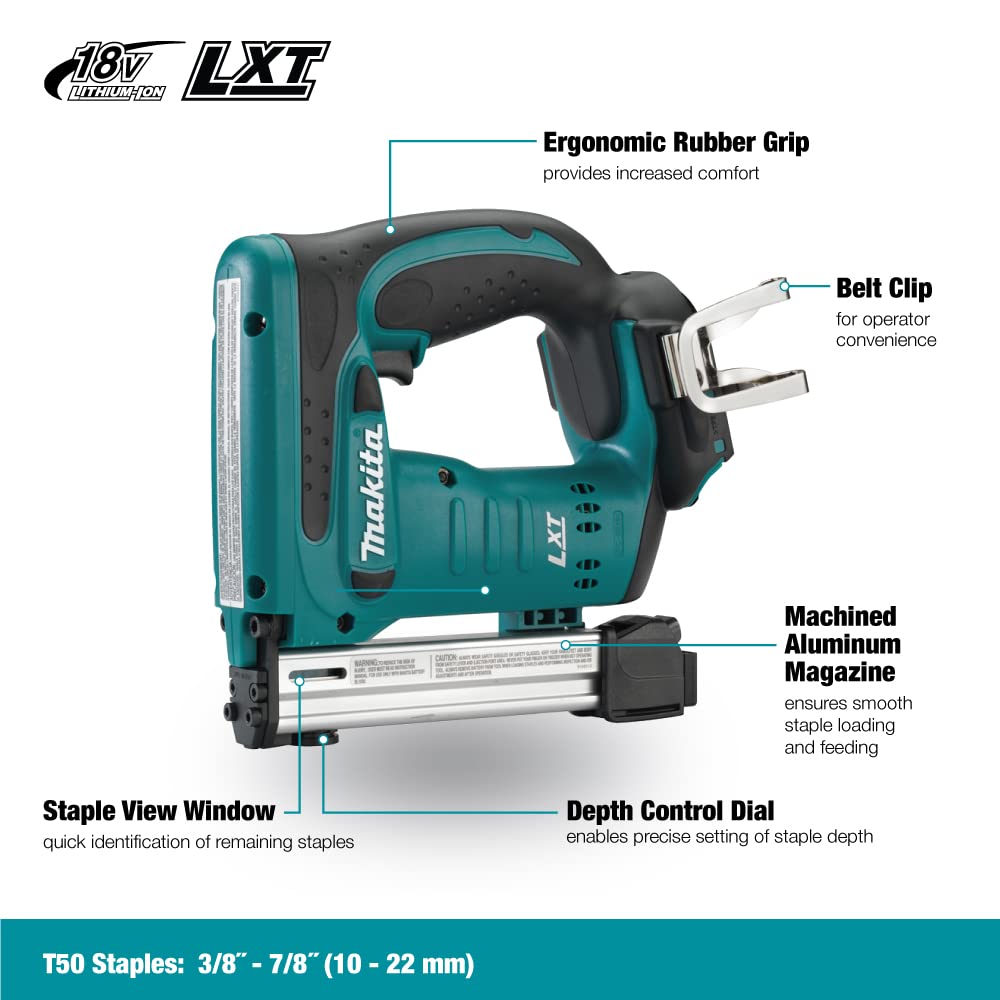 Makita DST221Z T58 18V LXT Li-Ion Cordless Stapler