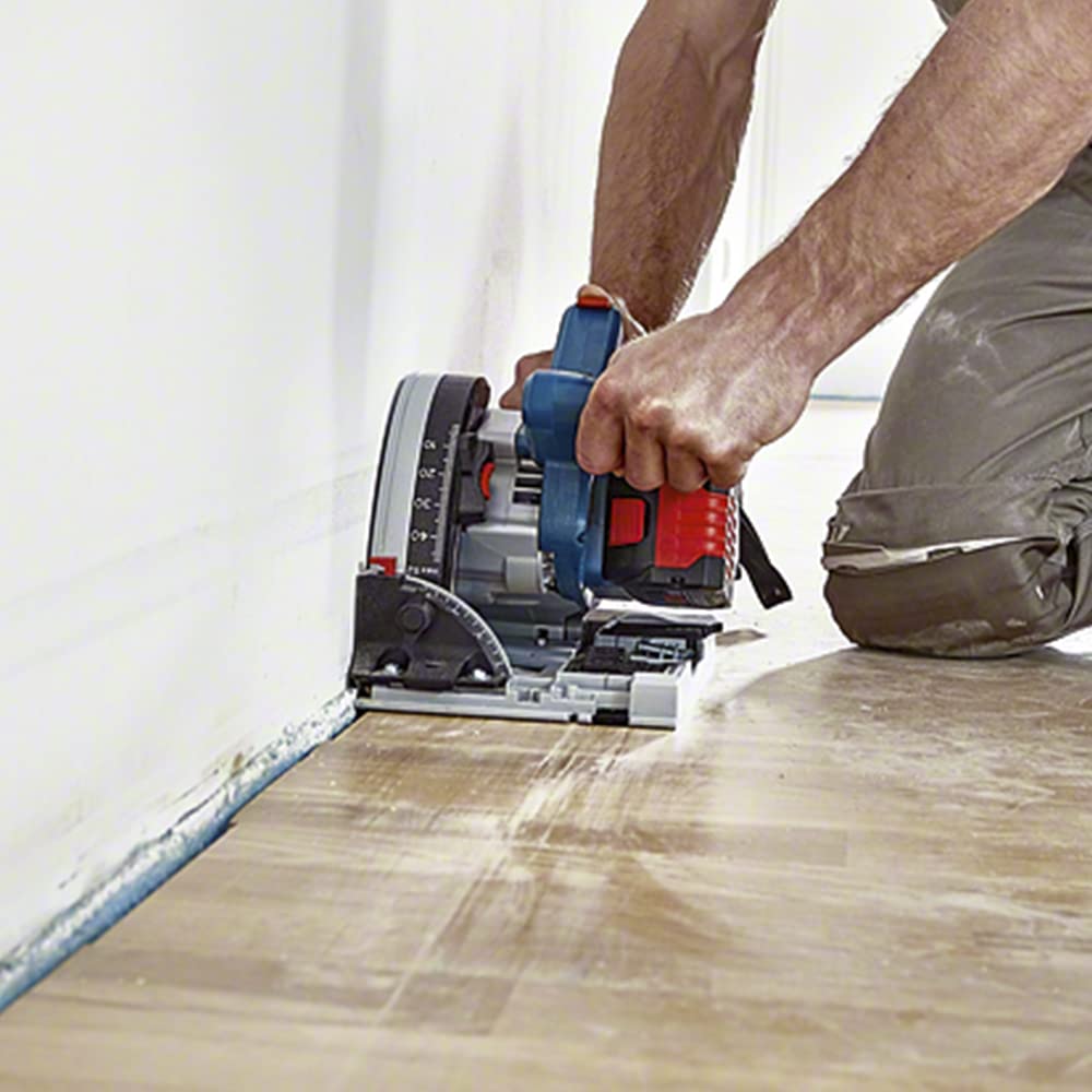Bosch Professional BITURBO GKT 18V-52 GC Cordless Plunge Circular Saw (Adjustable Speed Levels, incl. connectivity Module, excl. Batteries and Charger, in L-BOXX 238)