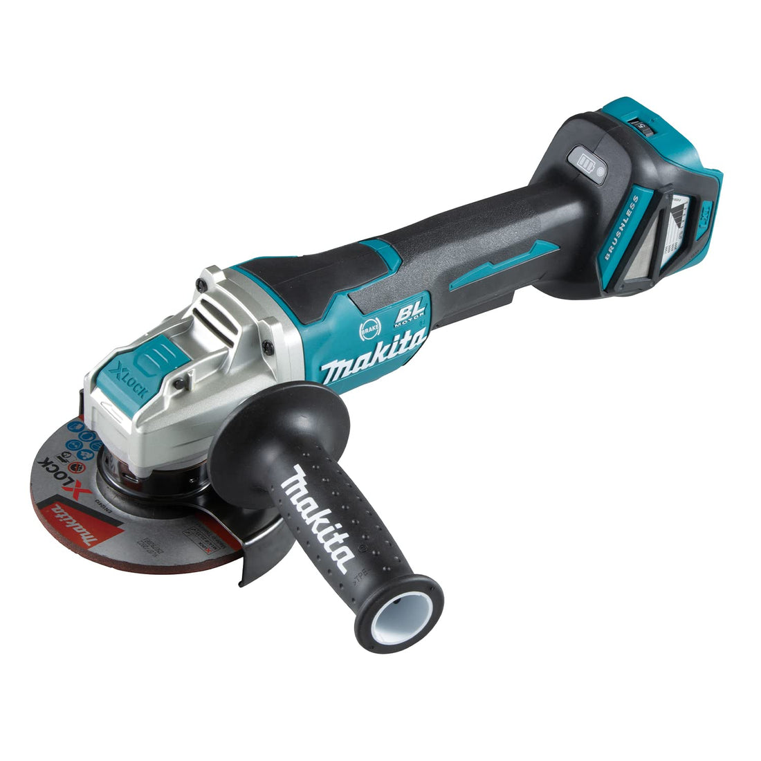 Makita DGA519Z 18V Brushless X-Lock Angle Grinder, 125 mm Size