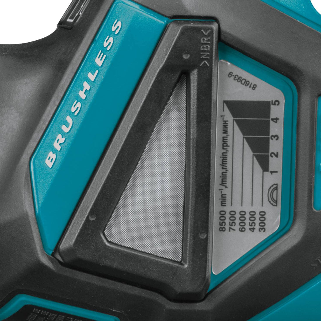 Makita 18V Brushless Angle Grinder with Slide Switch, 125 mm