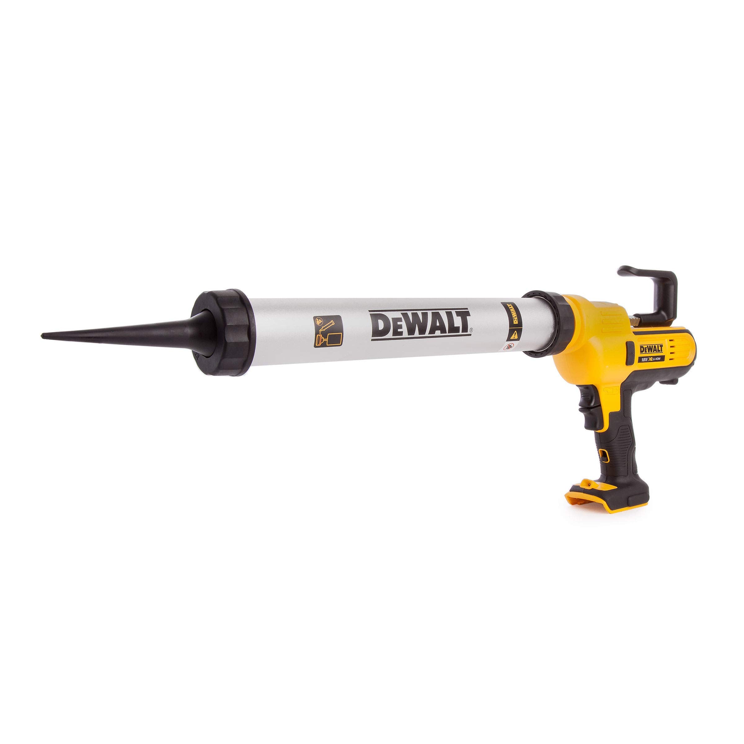DEWALT DCE580N-XJ Caulk Gun Bare, 1 W, 18 V, Yellow/Black, 300-600 ml