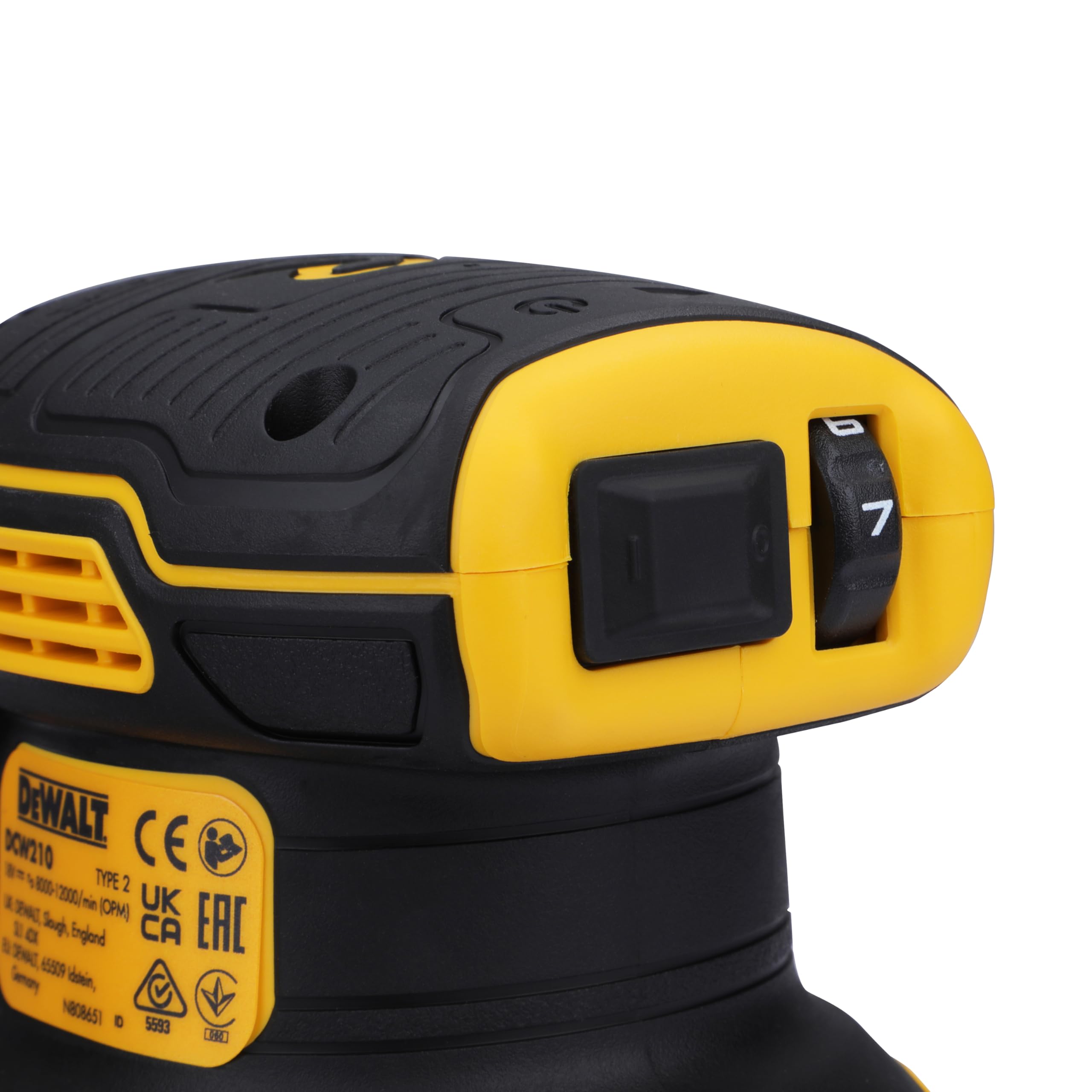 DeWalt 18V XR Brushless Random Orbital Sander, 125 mm Pad Size