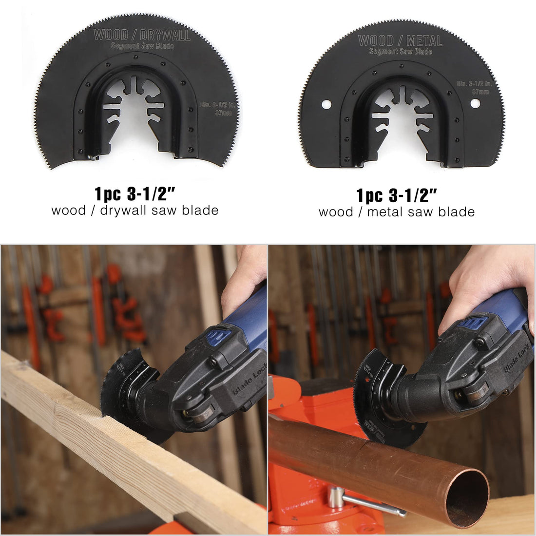 25-piece Oscillating Multitool Accessories Saw Plunge Blades