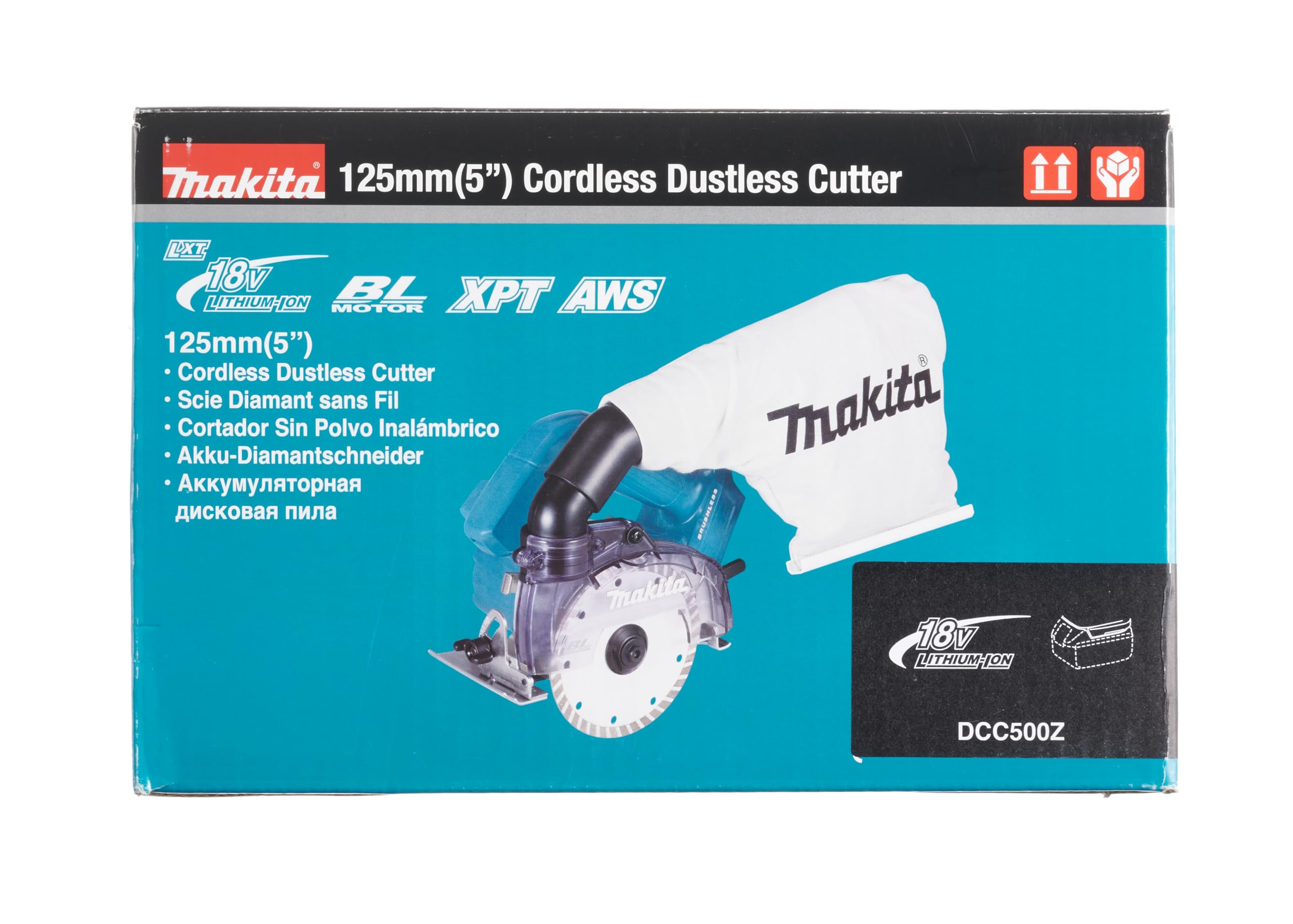 Makita DCC500Z 18V Li-ion LXT Brushless 125mm Disc Cutter – Batteries and Charger Not Included