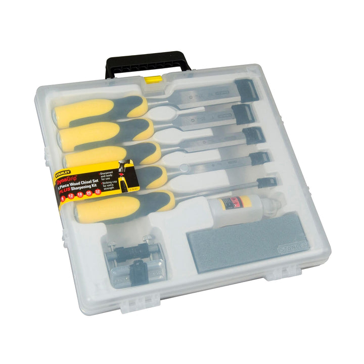 Stanley 516421 Dynagrip Chisel and Strike Cap Set with Access (5 Pieces)