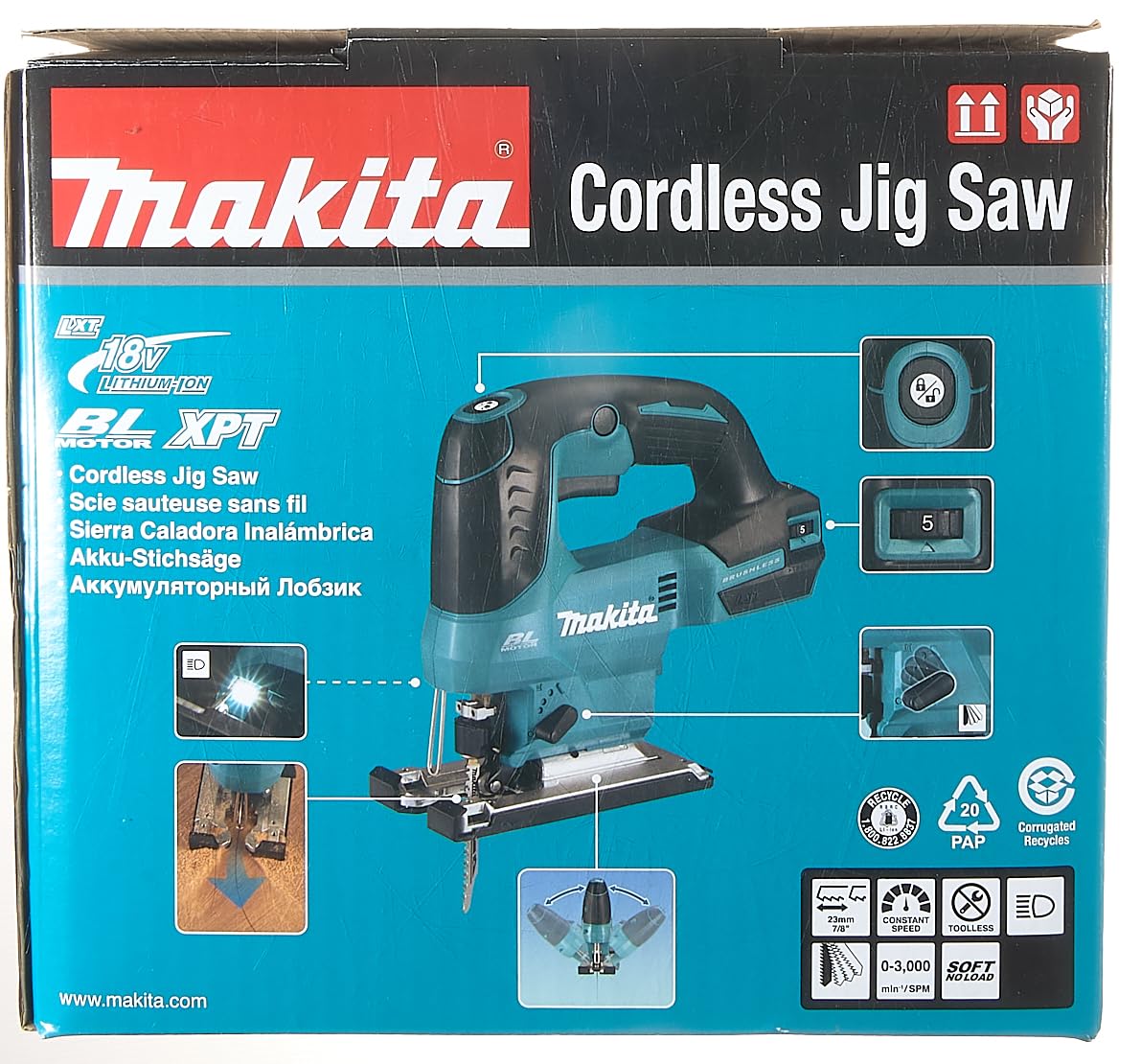 Makita DJV184Z 18V Brushless Jigsaw