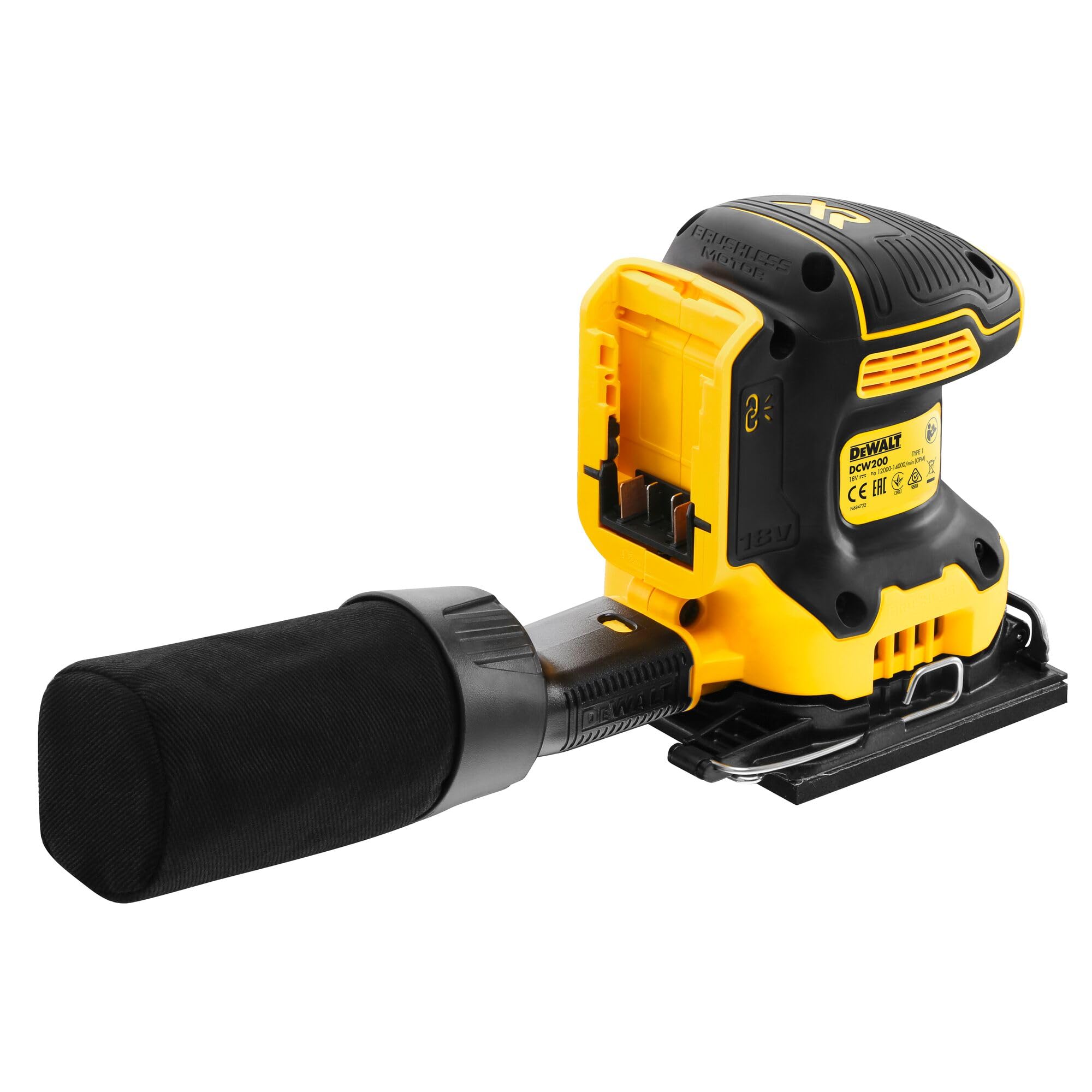 DeWalt 18V XR Brushless 1/4 Sheet Palm Sander