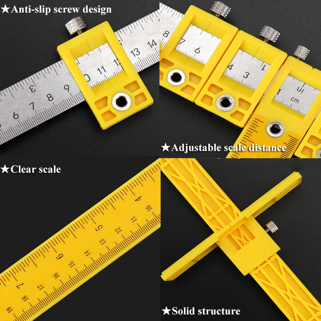 Punch Locator wood Drilling Guide Tool for Door and Drawer