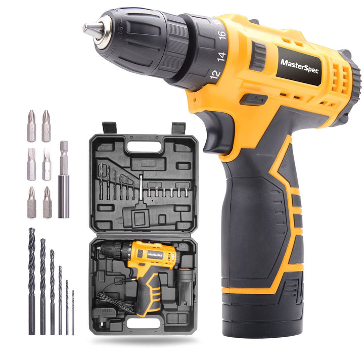 MasterSpec 12V Cordless Drill Driver Screwdriver