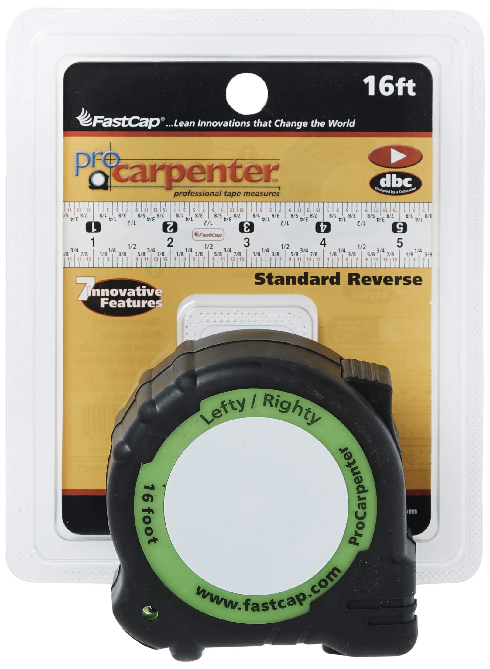 FastCap PSSR16 16 FastPad Standard Reverse Measuring Tape