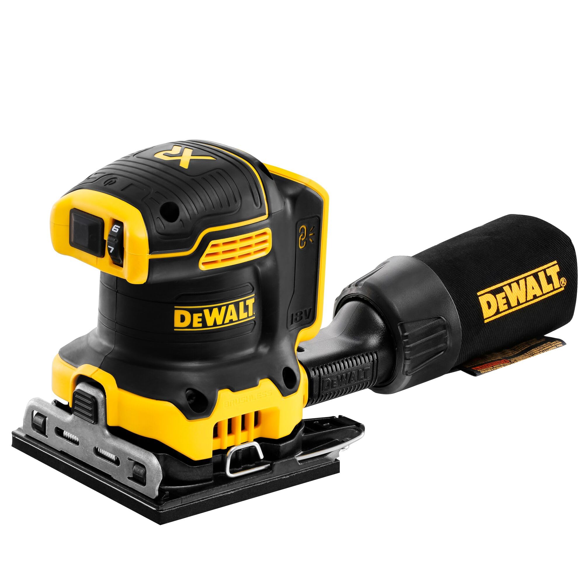DeWalt 18V XR Brushless 1/4 Sheet Palm Sander