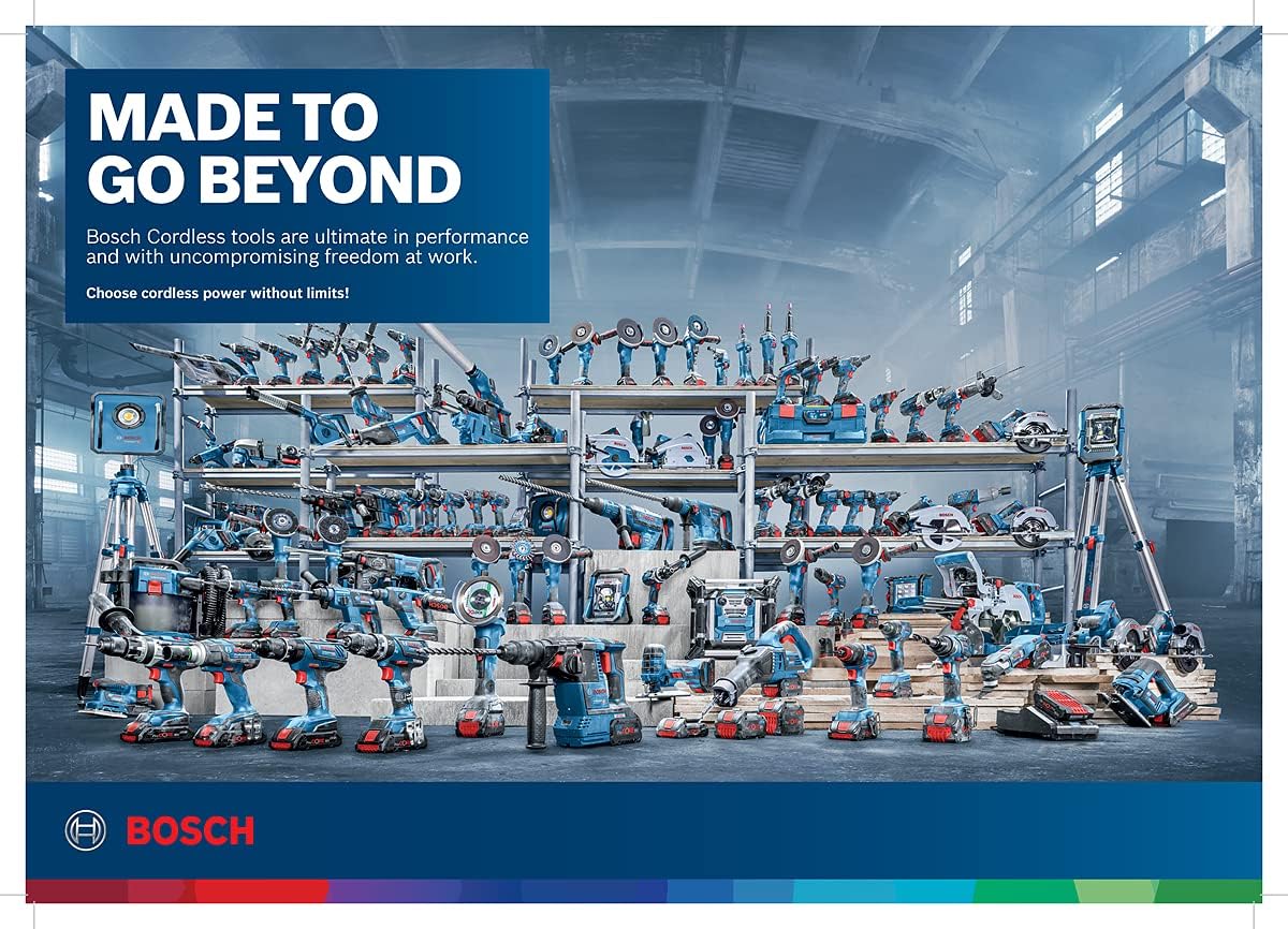 Bosch Professional 18V System GHG 18V-50 Cordless Heat Gun (excluding Batteries and Charger, incl. GHG 18V-50, Reflector Nozzle, 32 x 33 mm, Reduction Nozzle, 9 mm, in Carton)