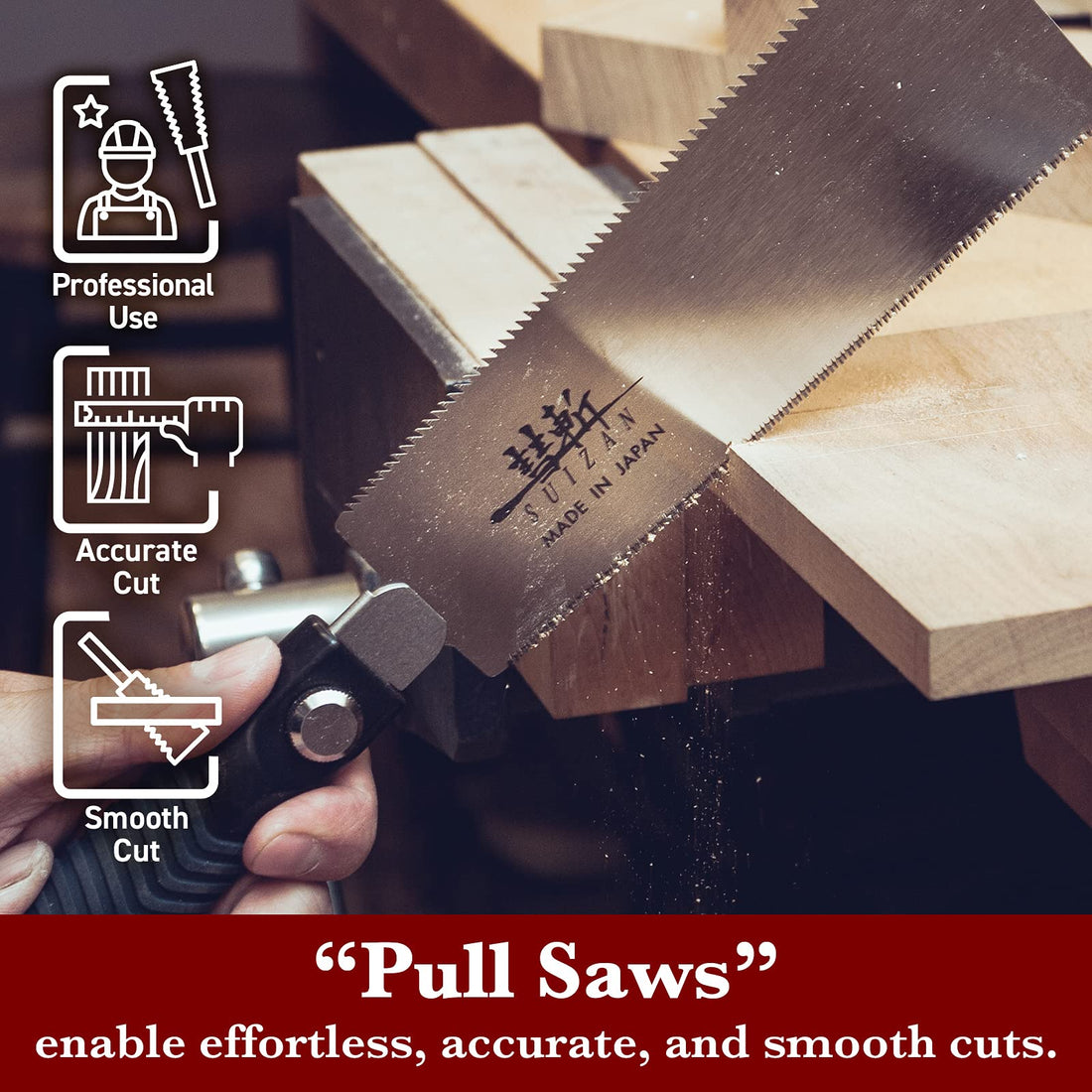 Pull Saw Hand Saw 180mm Ryoba Double Edge