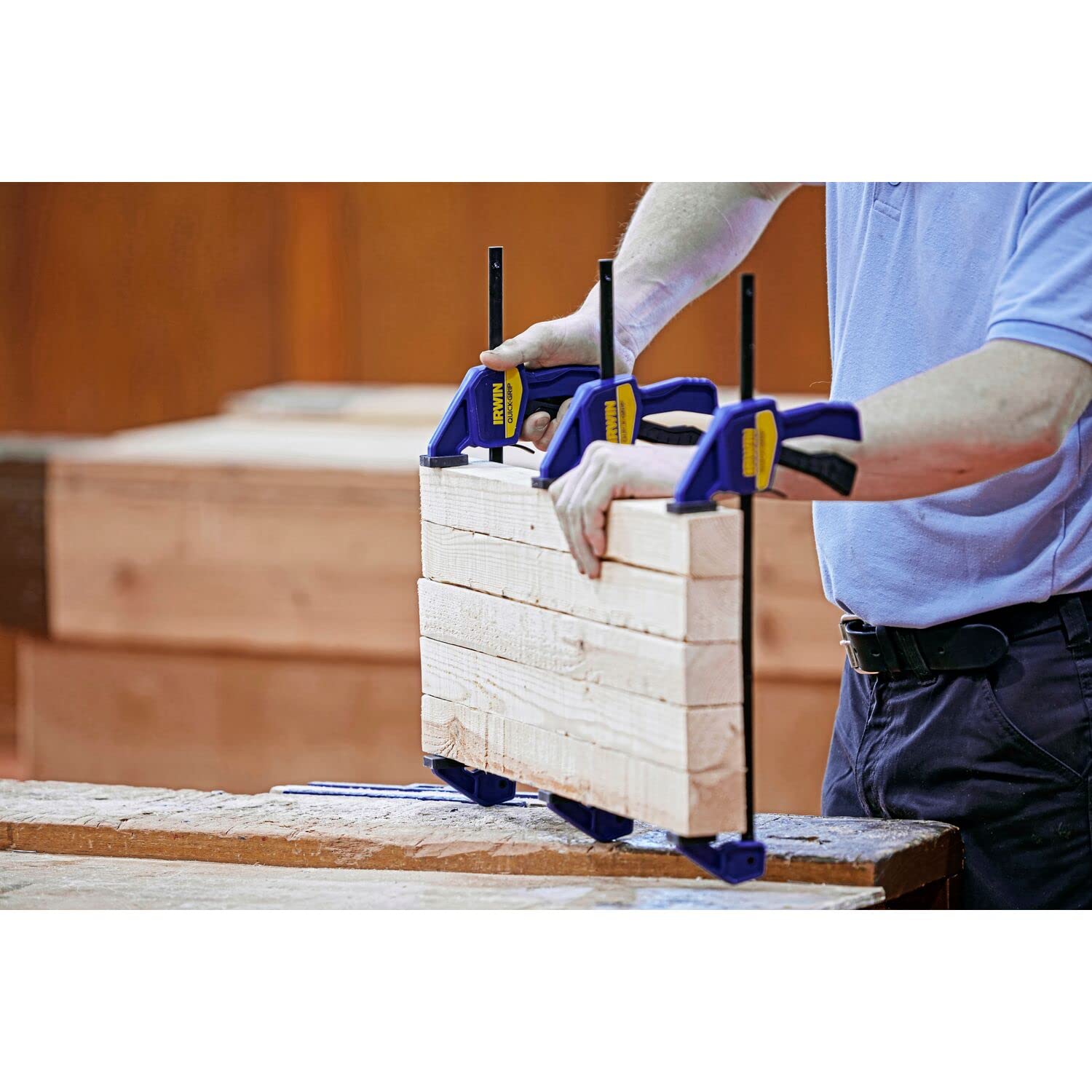 IRWIN T5462EL7 QUICK-GRIP 150mm (6) Mini Clamp - 2 Pack, Multi