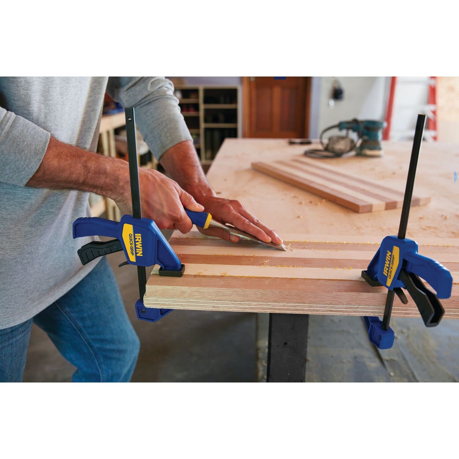 IRWIN T5462EL7 QUICK-GRIP 150mm (6) Mini Clamp - 2 Pack, Multi