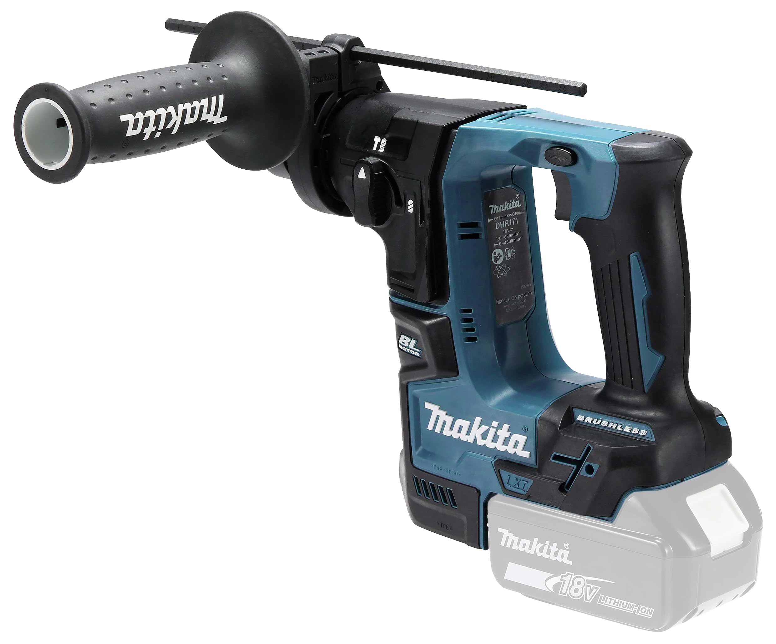Makita DHR171Z 18V Mobile Brushless 17 mm SDS Plus Rotary Hammer