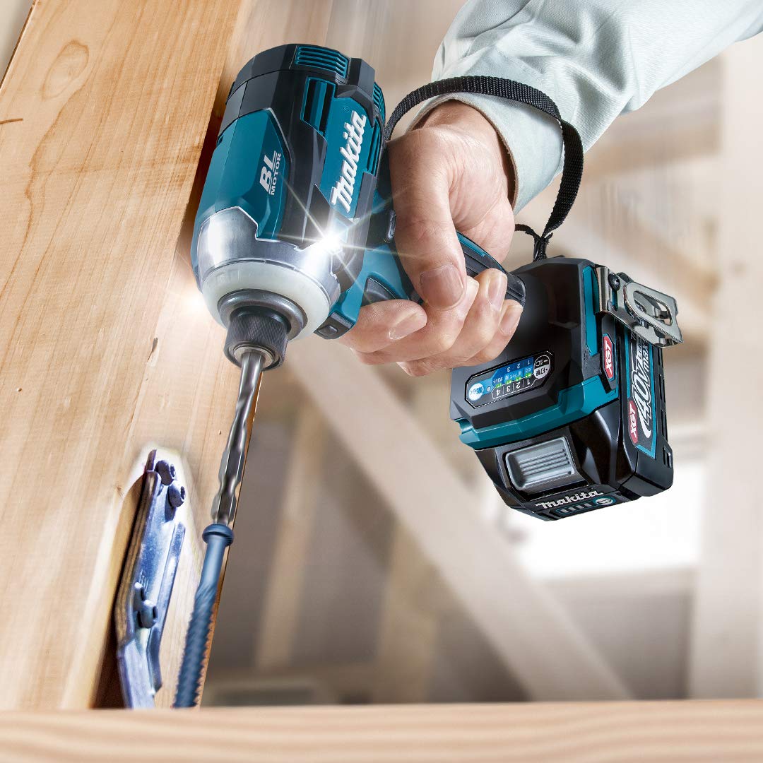 Makita 40V Max XGT Brushless 1/4" Hex Impact Driver TD001GZ (Tool Skin Only, No battery/charger), in Plain Packaging (no retail boxes).