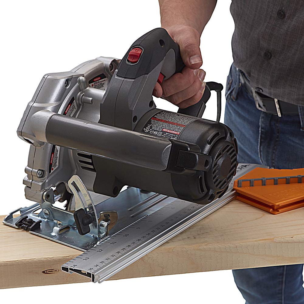 Quick Cut Circular Saw Guide with Rail & Angle Assist