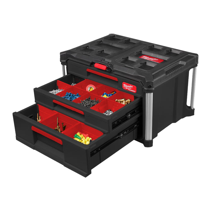 Packout Box with 2 Drawers + 1 High Drawer Milwaukee, 4932493190