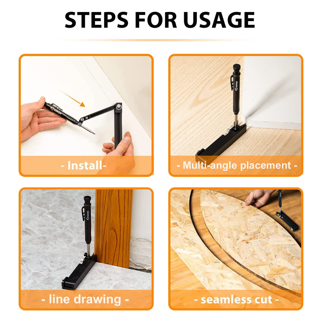 Saker Multi-function Scribing Tool-Carpenters Pencil