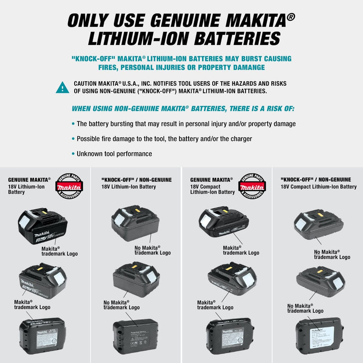 Makita DML805 18V LXT Lithium-Ion Cordless/Corded L.E.D. Flood Light Tool, Blue/Black