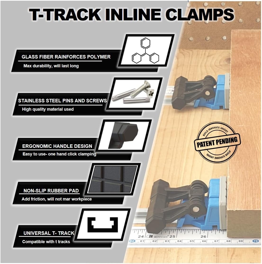 T-Track Clamp for woodworking