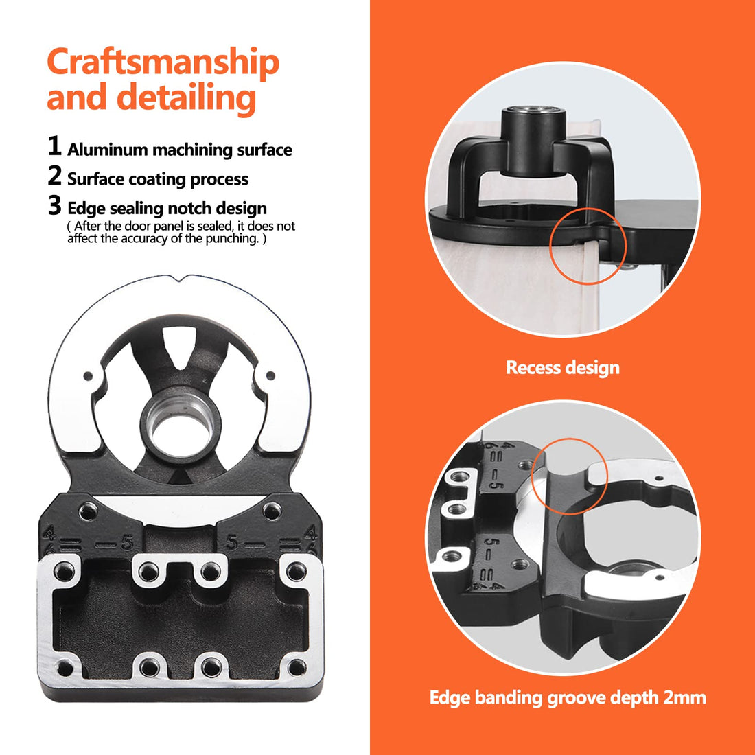 Concealed Door Hinge Jig Accurate Locking Cabinet Hinge Jig,  Punch Cabinet Hardware