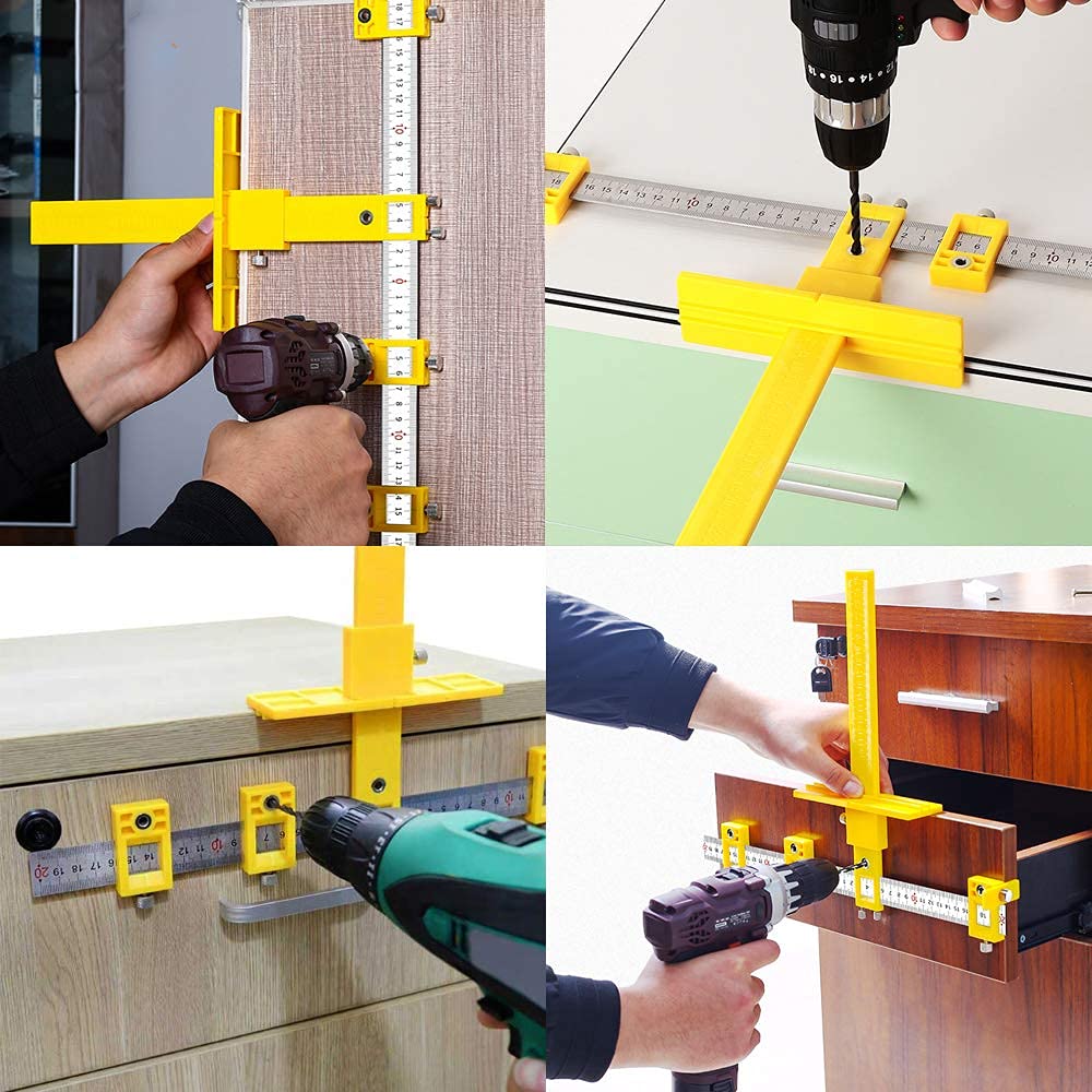 Punch Locator wood Drilling Guide Tool for Door and Drawer