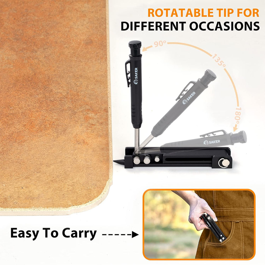 Saker Multi-function Scribing Tool-Carpenters Pencil