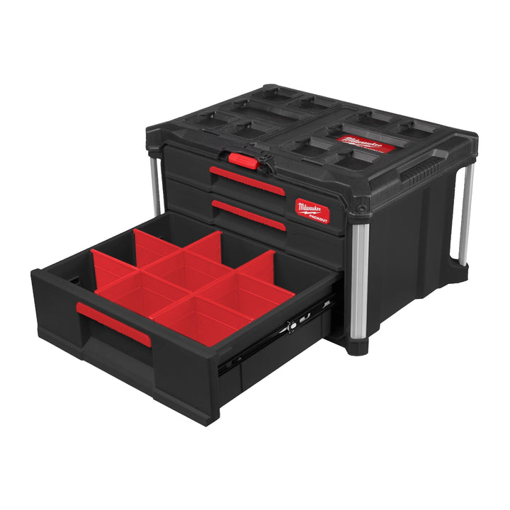 Packout Box with 2 Drawers + 1 High Drawer Milwaukee, 4932493190