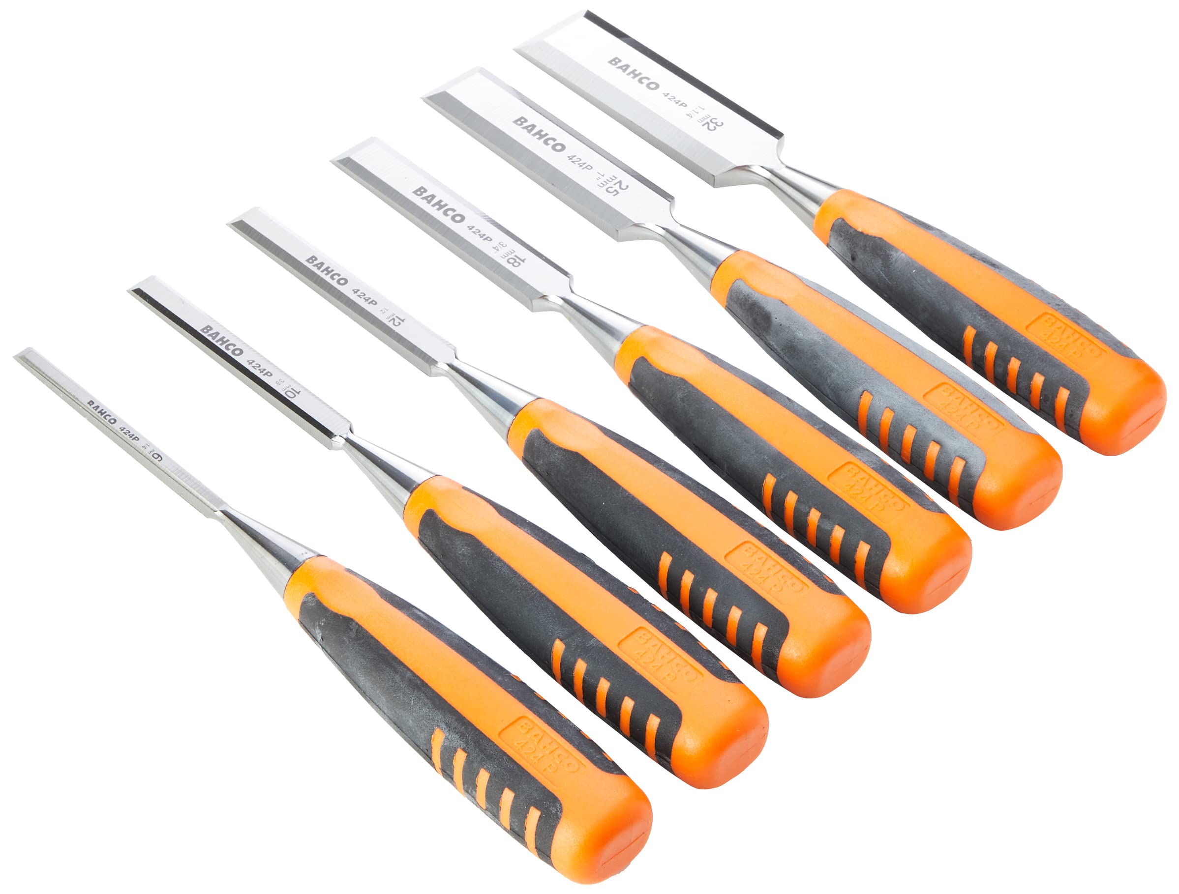 Bahco Chisel Set with Rubberised Handle 6 Pieces