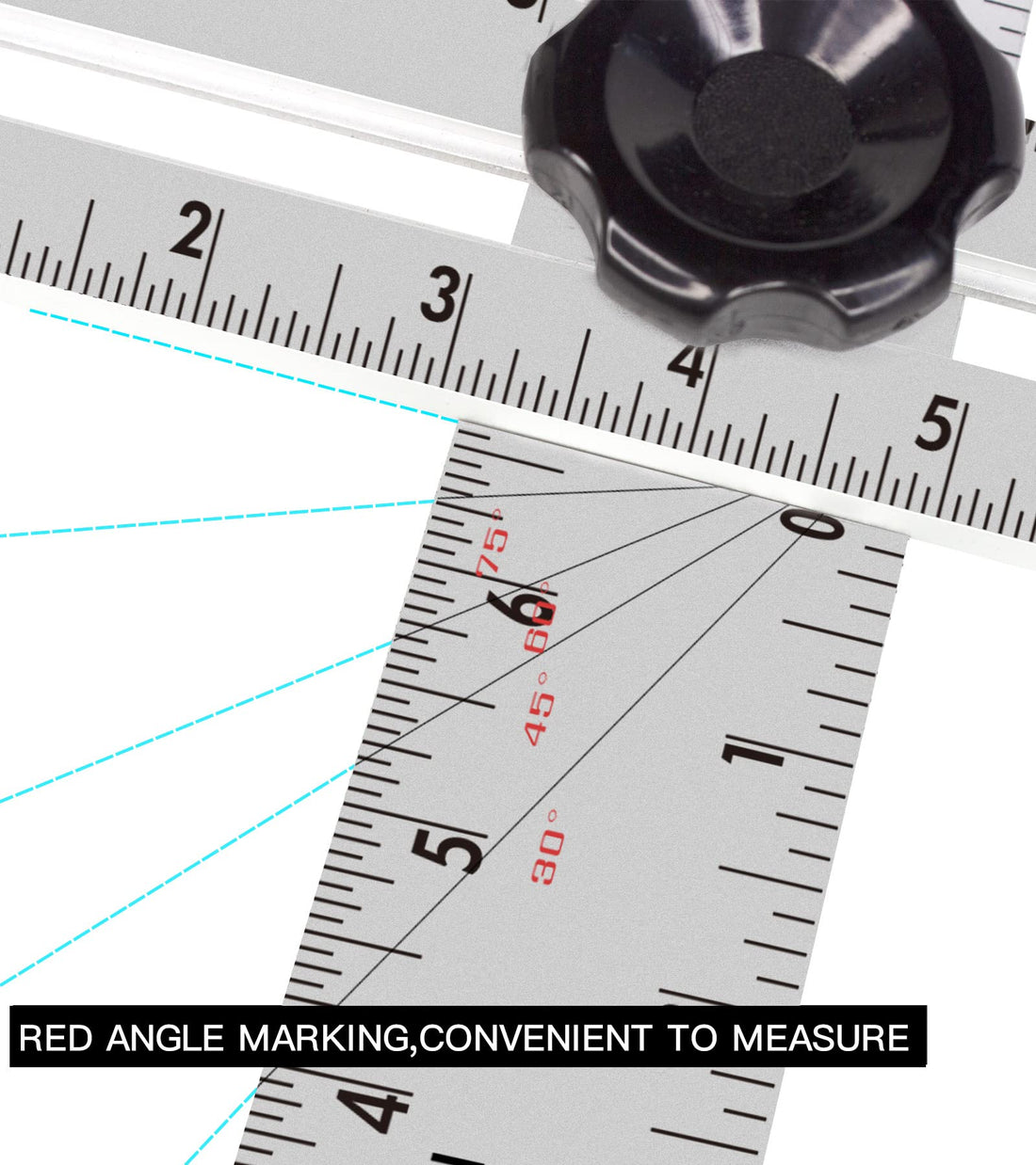 RONGPRO 24 Inch Adjustable T-Square Measuring Tools Layout Tools Aluminum Drywall A-Square