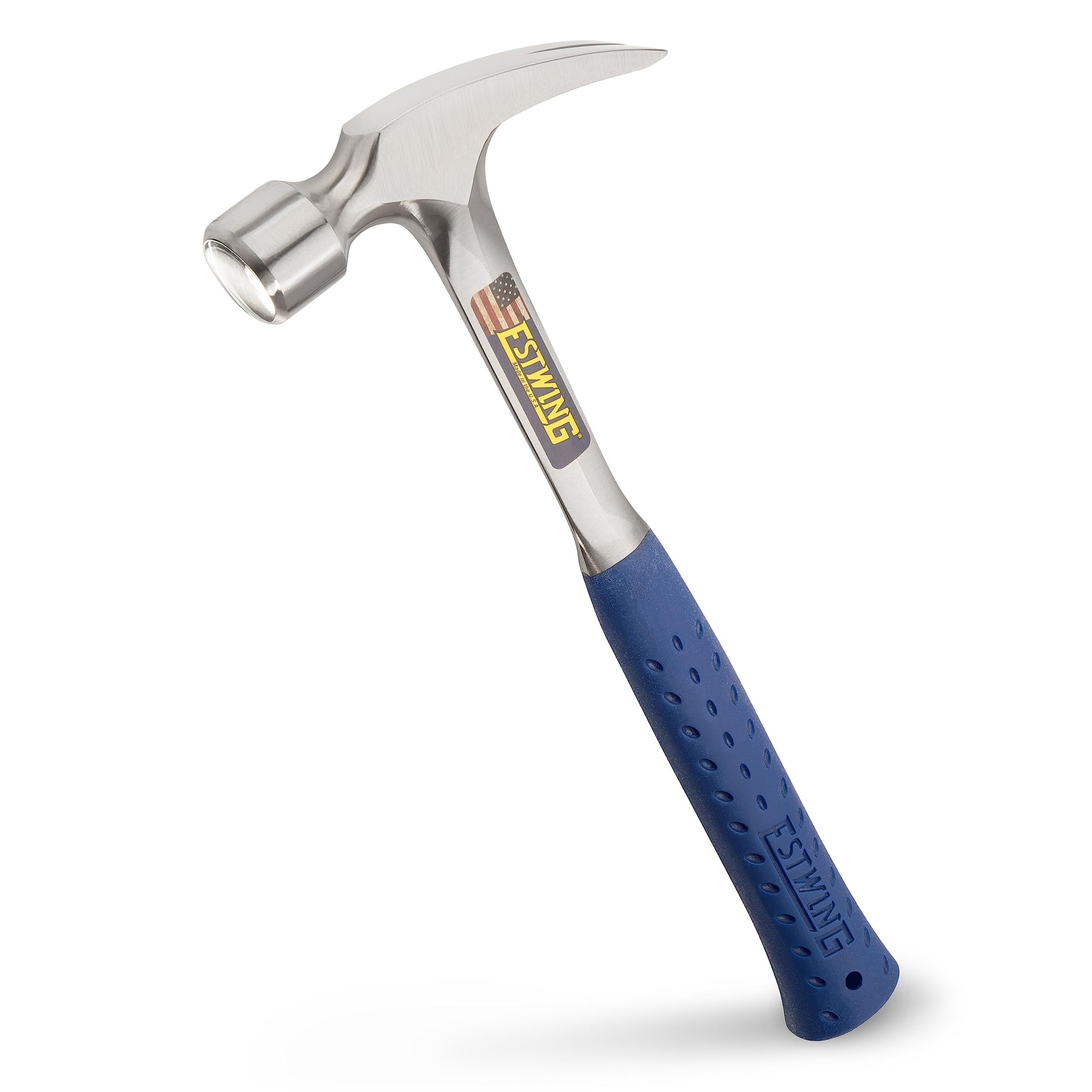 ESTWING Framing Hammer - 22 oz Straight Rip Claw with Smooth Face & Shock Reduction Grip - E3-22SR
