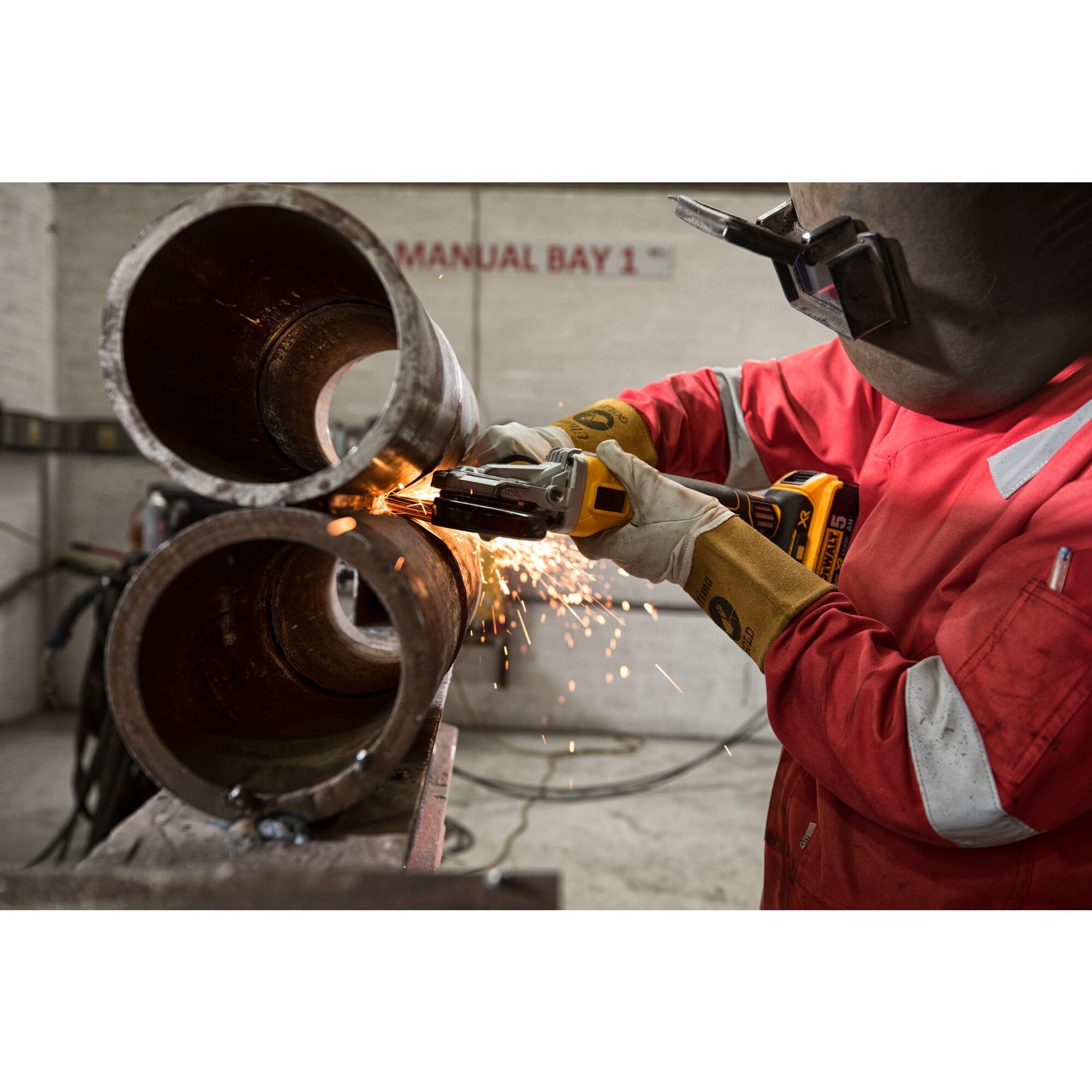 DeWalt 18V XR Bare Unit Brushless Flat Head Angle Grinder, 125 mm