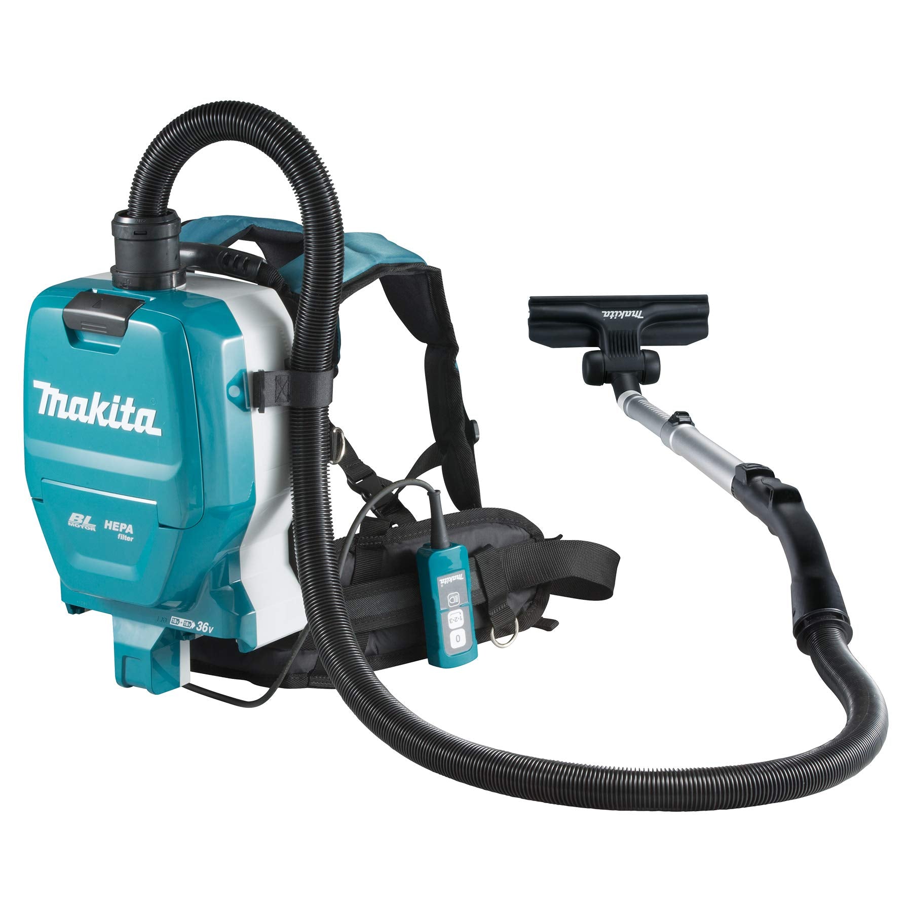 Makita DVC261ZX11 (36V) Twin 18V Li-Ion LXT Brushless Backpack Vacuum Cleaner - Batteries and Charger Not Included