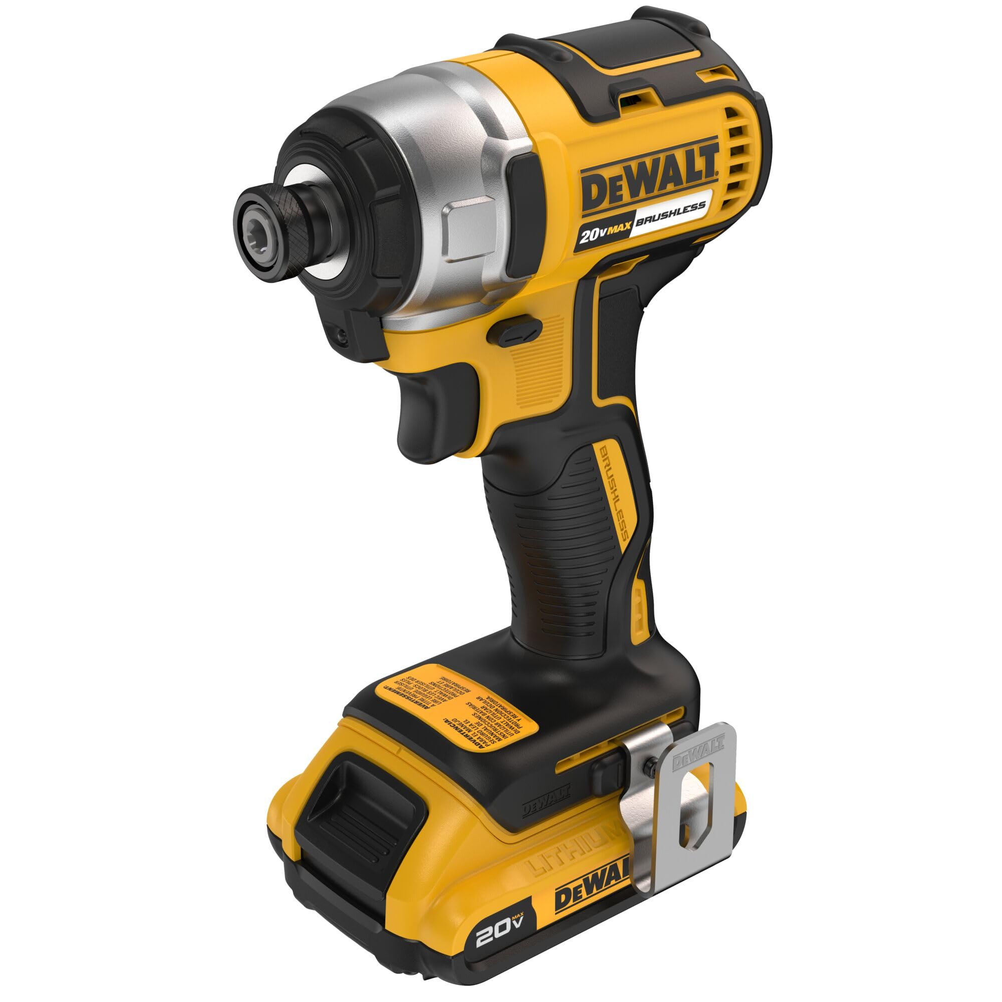 DEWALT 20V MAX Impact Driver, 1/4 Inch, Battery and Charger Included (DCF787D1)