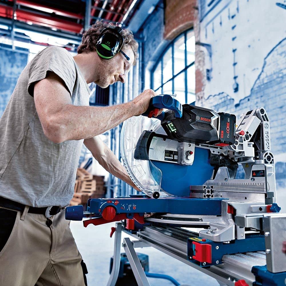 Bosch 18V GCM 18V-305 GCD 305mm Cordless Biturbo Mitre Saw Compound Glide - Skin Only, 0601B43040