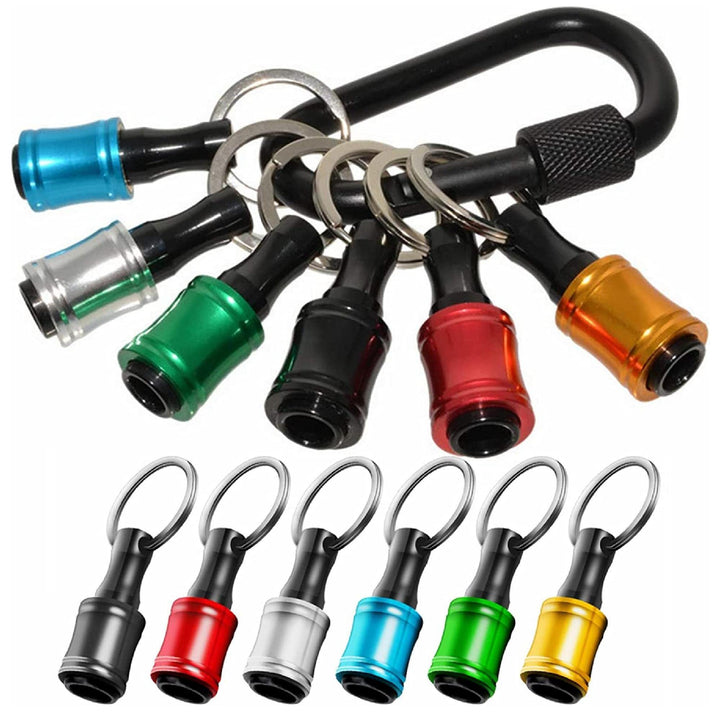 6Pcs Upgrade Bit Holder Keychain