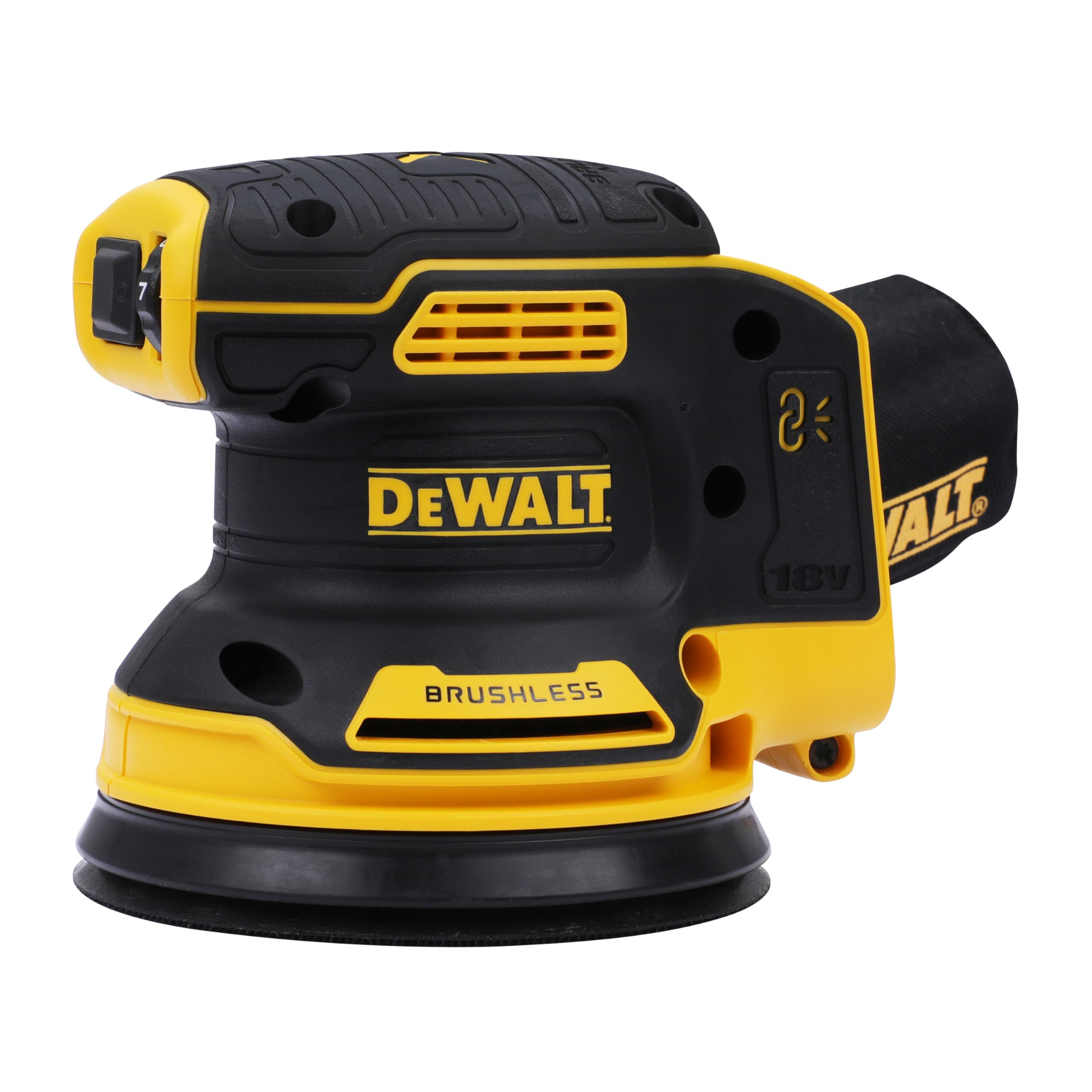 DeWalt 18V XR Brushless Random Orbital Sander, 125 mm Pad Size