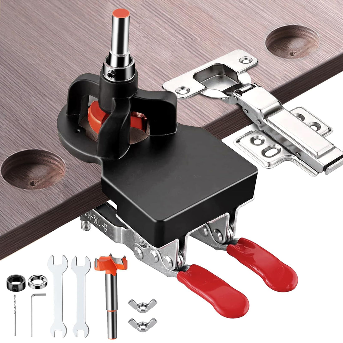 Concealed Door Hinge Jig Accurate Locking Cabinet Hinge Jig,  Punch Cabinet Hardware