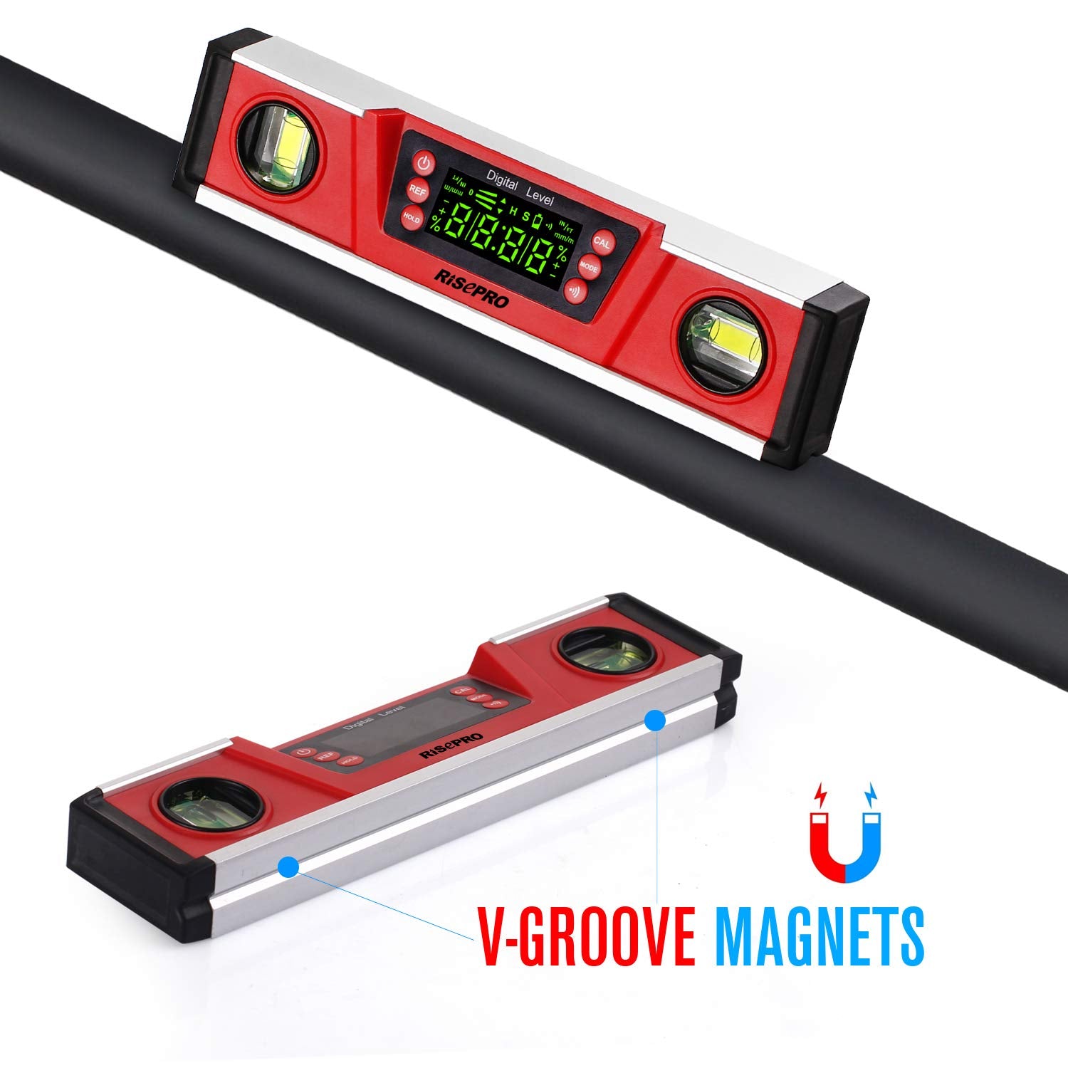 10-Inch Digital Torpedo Level and Protractor  Angle Finder