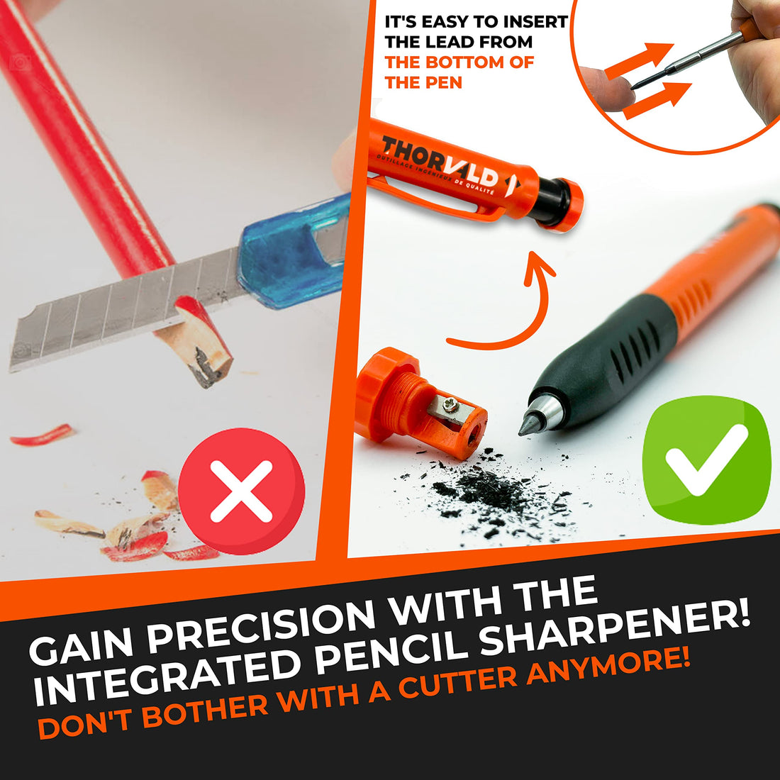 THORVALD Carpenter Pencils Set for Carpenter
