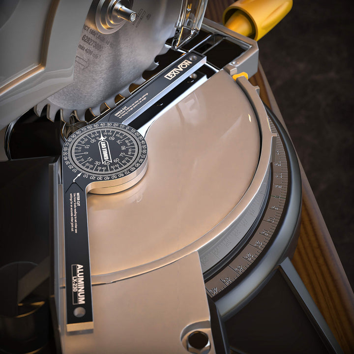 LEXIVON Aluminum Miter Saw Protractor | 7-Inch Rust Proof Angle Finder