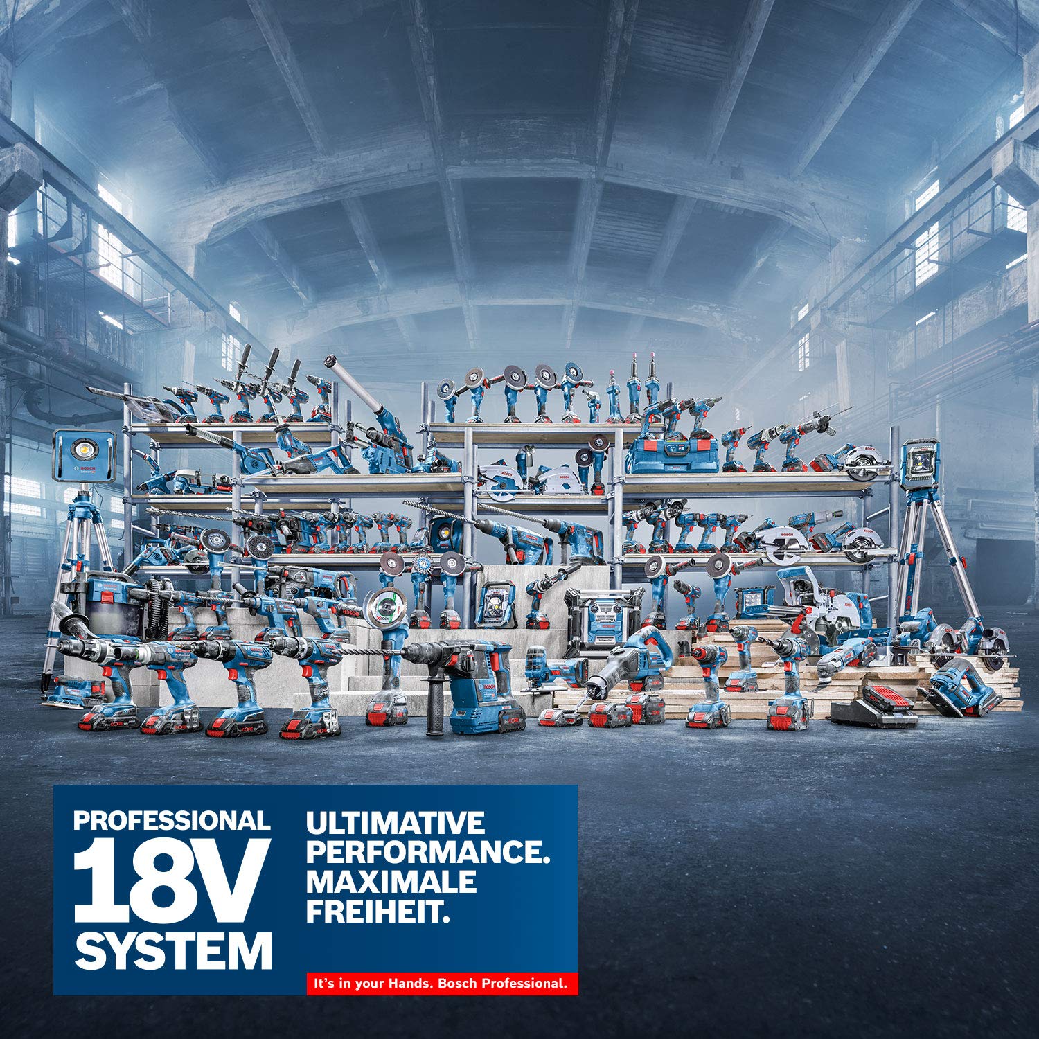 Bosch Professional 06019H9001 System GWS 18V-7 Cordless Angle Grinder