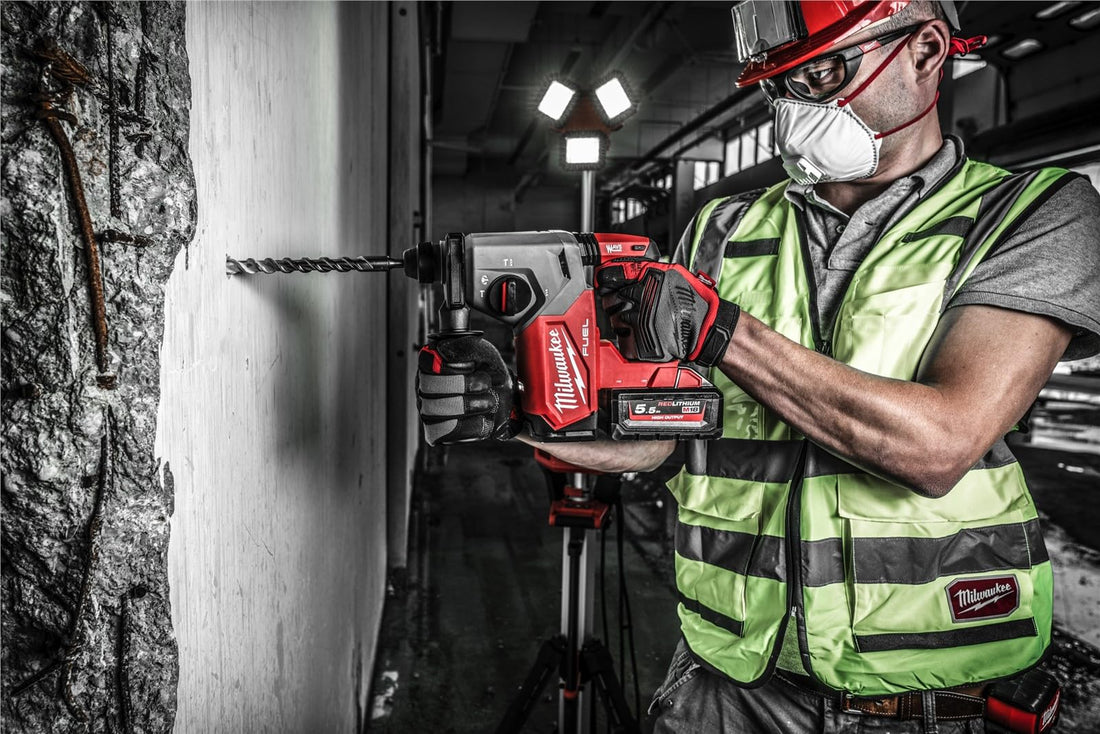 Milwaukee M18FH-0 M18 Fuel SDS Plus Rotary Hammer, 26 mm, Red Black